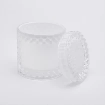 Cina white glass candle holders from Sunny Glassware pabrikan