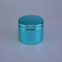 China Blue glazed ceramic candle jars with lids manufacturer
