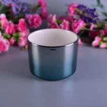 China Shining Glazed Colorful Ceramic Candle Container Wedding Decoration manufacturer