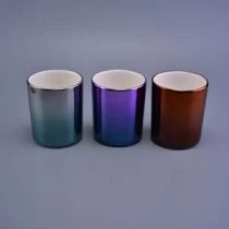 Cina Portacandele di lusso con galvanica a gradiente per portacandele in ceramica produttore