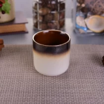 China Round bottom home deco ceramic candle holder manufacturer