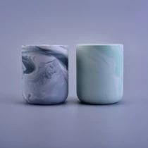 China Wholesale custom marble ceramic tealight candle holder manufacturer