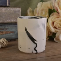 Çin Yuvarlak silindir seramik mermer efektli mum yapımı kavanozlar üretici firma