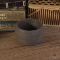 China Bekas penanaman balang lilin konkrit kelabu digunakan dengan sederhana pengilang
