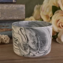 China 18oz marble ceramic candle jar manufacturer
