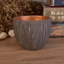 Čína Nízká MOQ měděná malovaná miska design betonová svíčka nádoba výrobce