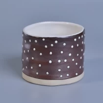 Cina Grosir Wadah Lilin Keramik yang Dilukis dengan Tangan pabrikan