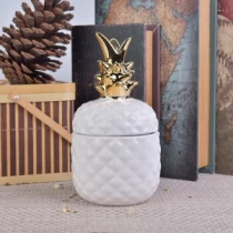 Čína zlatý vrchol keramický ananas ve tvaru sklenice bílé glazované výrobce