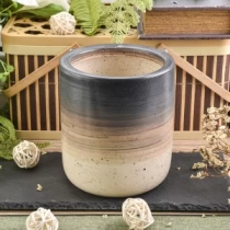 Cina dekorasi baru warnawarni botol lilin keramik pabrikan