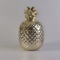 China ceramic candle holder pineapple home decor manufacturer