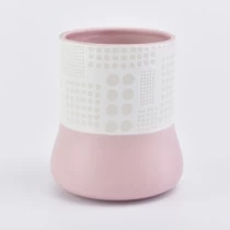 China Borcane de lumânări din ceramică gravată elegantă, borcan de lumânare cilindru pentru deco acasă producător