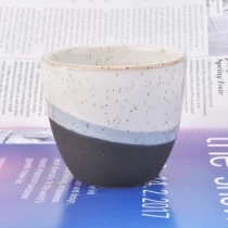 China Votivas de velas de cerâmica salpicada fabricante