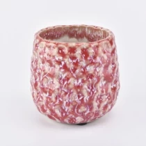 中国 圆形釉红色陶瓷罐 制造商