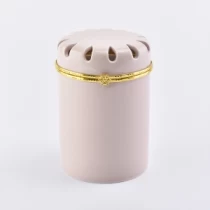 中国 装饰盖陶瓷蜡烛罐 制造商