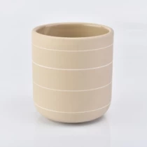 China Potes de vela de cerâmica Porta-velas 400ML atacado fabricante