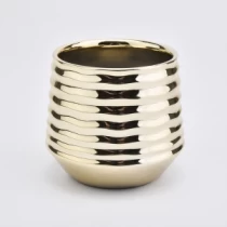 Cina Portacandele in ceramica oro nuovo arrivo 386ml produttore