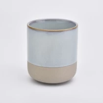 China 12 oz color glazed ceramic  candle jar manufacturer