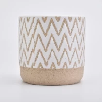 Cina Portacandele in ceramica gialla da 20 once per la decorazione domestica all'ingrosso produttore