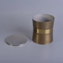中国 蓋付きの高品質の銅メッキの香りのワックスステンレス鋼キャンドルジャー メーカー