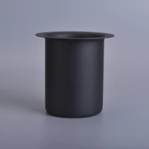 Chine Bougeoir en métal inoxydable noir mat pour la décoration fabricant