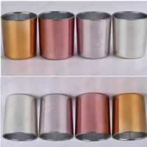 China Supplier 10oz Stocked wholesale water drop cylinder colored candle jars glass manufacturer