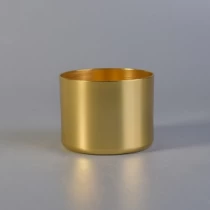 China Gold aluminum metal candle holders votive candle jar manufacturer
