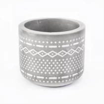 China Round shape home  modern cement  tealight candle holders manufacturer