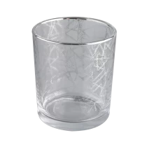 Tsina 400ml decal sa paligid ng silindro glass candle jar mula sa maaraw na babasagin Manufacturer
