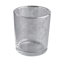 China 400 ml galvaniseren speciale luxe effect glazen pot voor thuis decoratief in bulk fabrikant