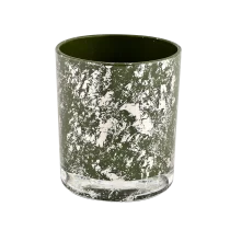 China Green glass candle vessels for candle making supplier manufacturer