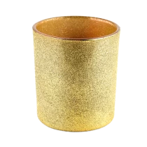 China Golden glass tumblers for candles for home decoration manufacturer