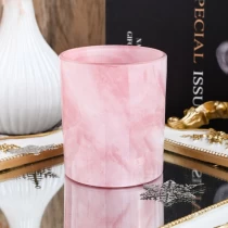 China 10oz pink beautiful painting glass candle jar supplier manufacturer