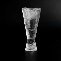 China Popular 200ml clear glass candle holder for home decor wholesaler manufacturer
