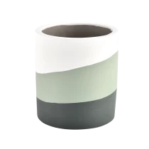 China Custom ceramic concrete candle jars for home decor wedding manufacturer