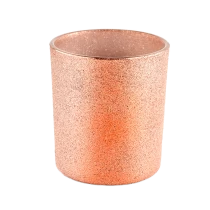 China Wholesale frost orange votive glass candle container manufacturer