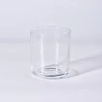 China 500ml glass candle vessels clear empty round bottom jars manufacturer