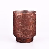 China Hot sale large capacity glass candle vessels with vintage effecting wholesale manufacturer