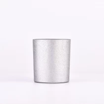 China Wholesale supplier modern design of empty silver glass candle jars manufacturer