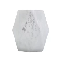 China handmade scented wax clear GEO candle jars manufacturer