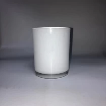China candle jars 18oz candle jar custom white glass candle jars manufacturer
