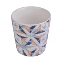 China 10oz 12oz 14oz Custom printing ceramic candle holders wholesale manufacturer