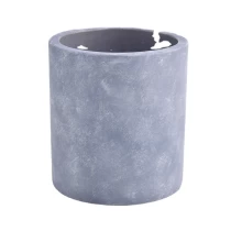 China heat resistant concrete candle jars fashion glass candle jar manufacturer