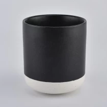 China black round ceramic vessels for candle makers manufacturer