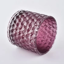 China 26+years brand cooperation customized woven pattern glass candle jars manufacturer