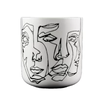 China Wholesale Nordic popular home decor luxury unique ceramic candle vessel manufacturer