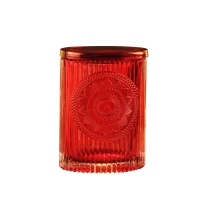 China 10oz Sunny votive crystal lotus luxury glass candle holders with lid manufacturer
