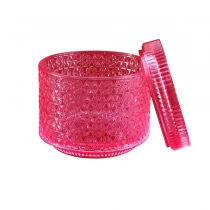 China Hot sales crystal empty luxury candle glass jar with lids 10oz 12oz manufacturer