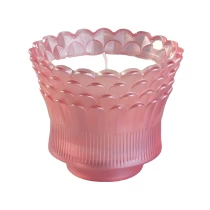 China Suppliers colored new design fancy 6 oz 8oz glass candle jar manufacturer
