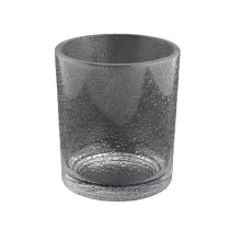 China 400ML Popular clear cylinder wholesale glass candle holder for home decoration manufacturer
