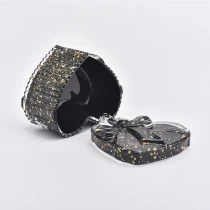 China black heart shaped wedding glass candle jar manufacturer